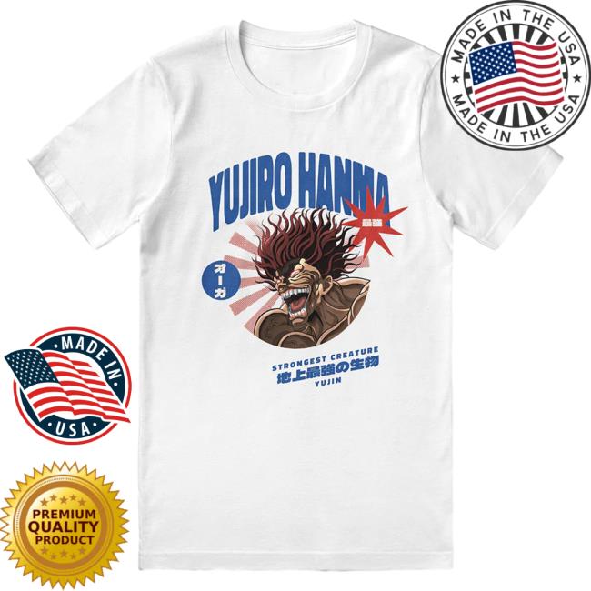 Yujin Clothing Baki Hanma Yujiro Hanma Strongest Creature T-Shirt