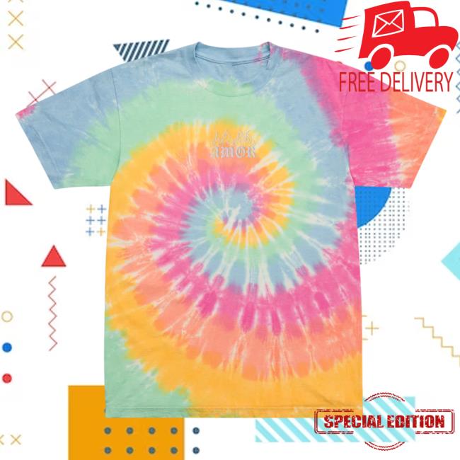 Yujin Clothing Amor Tie Dye Top Shirt Sherbet Rainbow Tie-Dye
