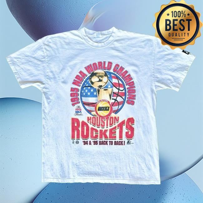 1995 Houston Rockets Back to Back Champs Tee
