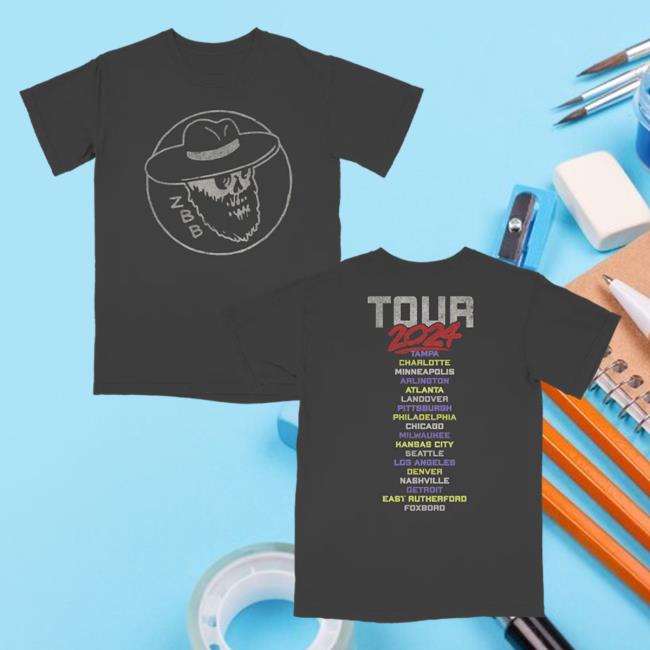 Zac Brown Band Merch Store | Stone Skull Logo Tour Retro Shirt