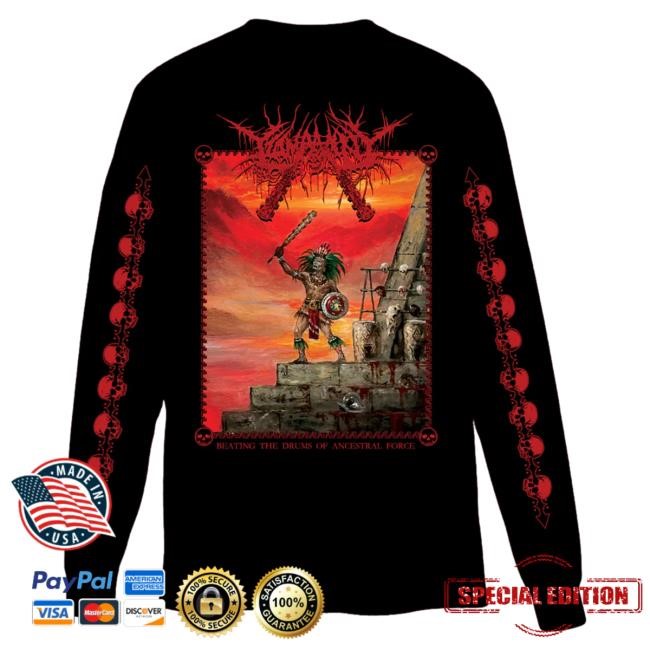20 Buck Spin Merch Tzompantli - Beating The Drums Of Ancestral Force Longsleeve Shirt 2024