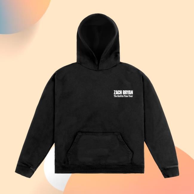 ZB Cowboy Hat Black Hoodie Zach Bryan Shop