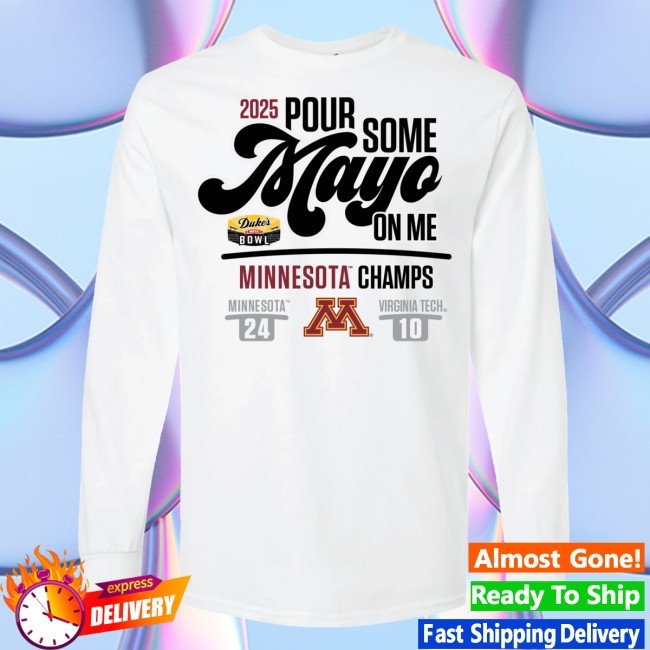 2025 Duke's Mayo Bowl Minnesota CHAMPS SCORE L/S Tee