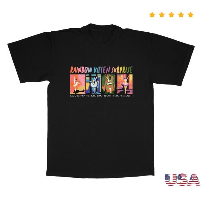 2024 Tour ## Rainbow Kitten Surprise Official Store Shop RKS Merch New Shirt
