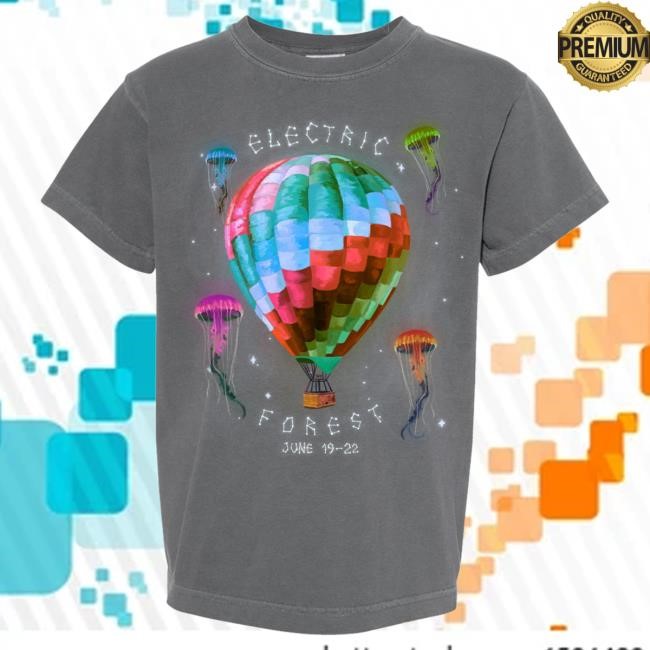 2025 Forest Goods Balloon & Jellyfish Youth Shirts Electric Forest Festival Official